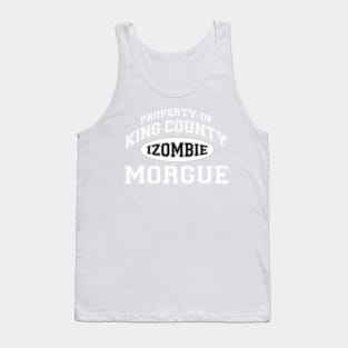 Property of King County Morgue White Oval Tank Top